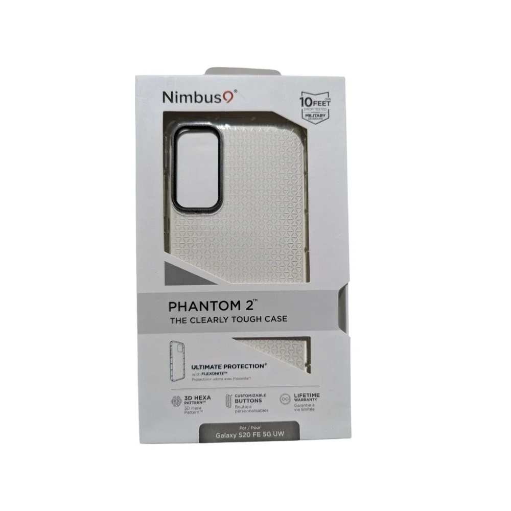 Nimbus9 Phantom 2 Case Samsung Galaxy S20 FE 5G UW QI Compatible Clear W1